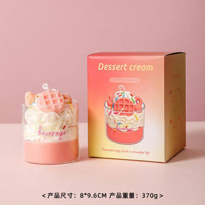 Bougie parfumée créative en verre en forme de donut, souvenir exquis, cadeau d'anniversaire unique pour la meilleure amie - Product Image 2