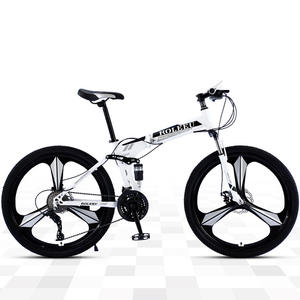 Vélo de Montagne Pliant d'<span class=keywords><strong>Occasion</strong></span> à Double Suspension et Freins à Disque en Acier, 24-29 pouces, 21/24/27 Vitesses, pour Hommes/Unisexe - Ventes Flash - Product Image 1