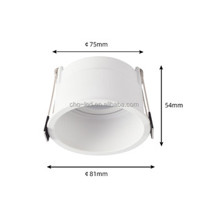 Cadre de lumière encastré anti-éblouissement LED Spot douille réglable GU10/MR16/11 porte-ampoule montage plafond vers le bas luminaire - Product Image 3