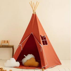 Brightbebe Custom Cotton Kids <strong>Wigwam</strong> Soft Playhouse Sports Toy <strong>Tent</strong> for Play and Sleep Indian Style - Product Image 4