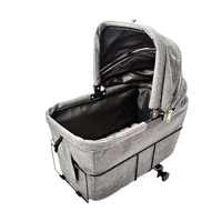 Grand panier pliant pour chien et chat avec siège arrière amovible pour vélo arrière