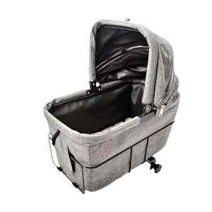 Cesta de bicicleta para perros, porta gatos, grande, plegable, pequeña, con asiento trasero extraíble para bicicleta trasera - Product Image 3