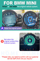 Autoradio multimédia Carplay avec lecteur DVD 11,9 pouces Android 15 pour BMW Mini Cooper R56 R57 R58 R60 F54 F56 F60 Stéréo auto GPS Navi
