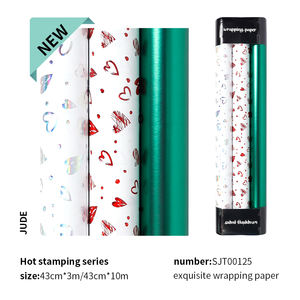 Wholesale Custom Gift Birthday Valentine's Day Party <b>Wrap</b> <b>Paper</b> Roll for 43*300cm Packaging Wrapping <b>Paper</b> - Product Image 4