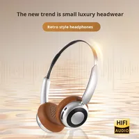 Casque rétro en stock avec une longue autonomie de batterie pour un son stéréo sans fil 5.4, fabricant de casque à réduction de bruit active