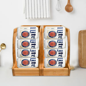 Étagère de rangement en bambou naturel à Offres Spéciales unique empilable pour économiser de l'espace dans la cuisine - Product Image 4