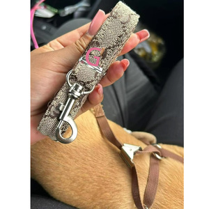 Luxury Modern Print Padded Leather <strong>Dog</strong> <strong>Collar</strong> with Rivet Decoration Adjustable Metal Buckle for Small Medium <strong>Pets</strong> - Product Image 4