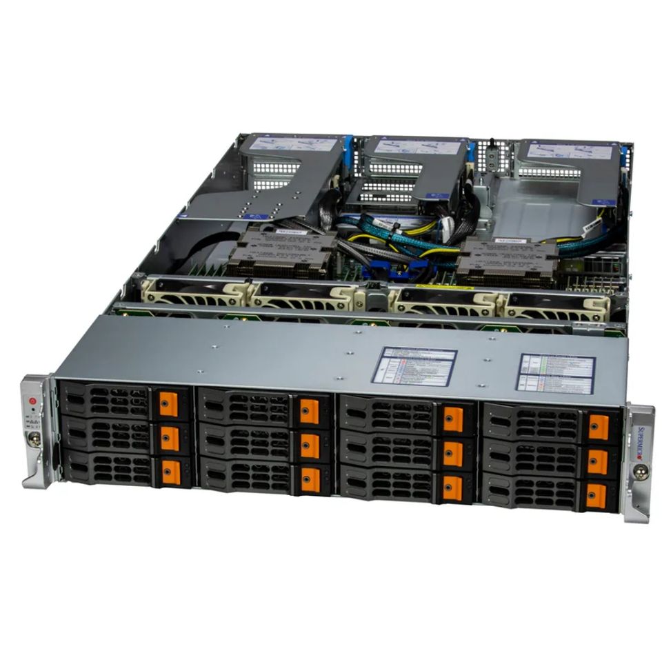 Hyper Rack 1t Supermicro Hyper A+ Server - 2U Rack with 12 Nvme Bays