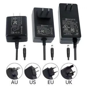 Adaptateurs d'alimentation CA/CC UL CUL CB FCC 5V 6V 9V 12V 15V 24V 0.5A 800mA 1A 2A 3A 4A 5A 6A 7A EU US Power Adapter for CCTV Box Router