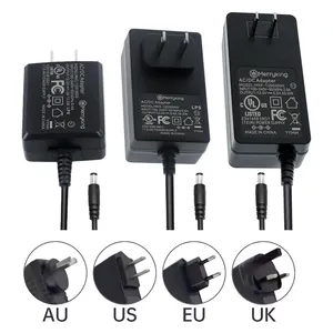 UL CUL CB FCC AC/DC Adaptadores de corriente 5V 6V 9V 12V 15V 24V 0.5A 800mA 1A 2A 3A 4A 5A 6A 7A UE EE. UU. Adaptador de corriente para CCTV Box Router