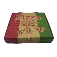 Caja para Pizza de 12 Pulgadas Longyi, Cartón Corrugado Kraft Impreso Personalizado, Embalaje de Grado Alimenticio con Relieve para Comida para Llevar de Restaurantes