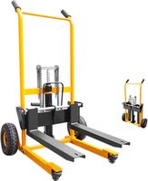 Chariot élévateur manuel hydraulique de 2 tonnes, transpalette manuel de 1.6m, support électrique complet, forte capacité de charge, petits chariots élévateurs portables