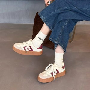 Nouvelles Chaussures Blanches Confortables et Polyvalentes 2026 en Cuir Véritable Rétro à Semelle Épaisse, Respirantes, Légères et Antidérapantes - Product Image 4