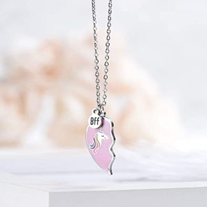 BFF Hadiah Perhiasan Hadiah Ulang Tahun Sahabat Sejati Kalung Hati Teman atau Menyenangkan Hadiah Perhiasan Anak - Product Image 3