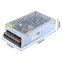 Fuente de Alimentación Industrial Conmutada MWISH S-200-24 200W 24V 8.3A para PLC, Servoaccionamiento, Válvula Solenoide, Gabinete de Control de Máquina CNC