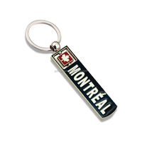 Alliage de Zinc Canada Québec Porte-clés Mini Plaque D'immatriculation Montréal Porte-clés Souvenir Porte-clés pour les Boutiques De Cadeaux