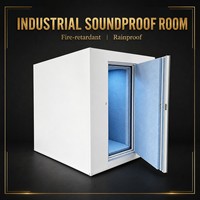 Enceinte acoustique industrielle entièrement fermée en acier inoxydable 304, réduction du bruit et isolation avec dissipation thermique écologique