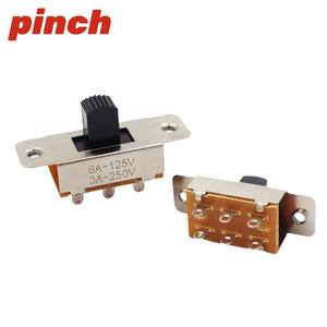 Interruptor de palanca de 3 pines y 3 posiciones, 3A 250V, con rosca SS-22L05 para electrónica y electrodomésticos - Product Image 2