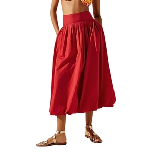 <b>Elastic</b> Natural Waist A-Line Mini Denim Breathable Eco-Friendly Casual Fairy Ruff Womens Bubble Shorts Outfit <b>Skirt</b> Women Summer - Product Image 3