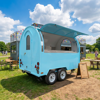 2025 nouvelle concession de remorques de nourriture rondes de hot-dog de personnalisation camion de nourriture entièrement équipé avec certificat DOT/CE