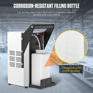 Kit de purge de frein automatique professionnel 100V-240V dispositif de purge de frein électrique avec 7 pièces adaptateur de maître-cylindre outils de véhicule - Product Image 3