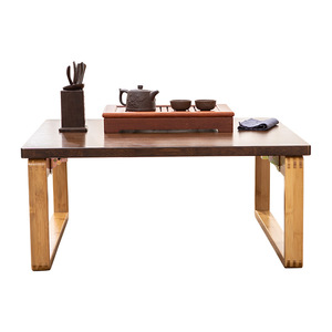 <b>Foldable</b> Square Wooden Coffee <b>Table</b> For Floor Standing Japanese Style Home Use Small Apartment Low <b>Table</b> - Product Image 5