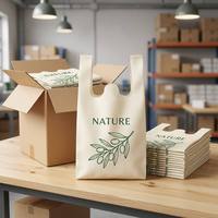 Sac de courses non tissé 100 g/m² avec poignées gilet, sac fourre-tout pour épicerie, vente en gros usine
