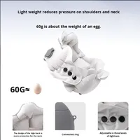 Oreiller de voyage gonflable portable en soie glacée et en air en forme de U pour l'été, anti-chute de la tête, anti-souffle buccal