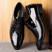 Chaussures habillées en cuir pour hommes, nouvelle saison, à lacets, pour le bureau
