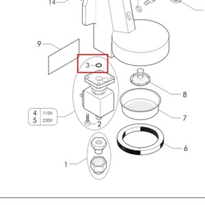 Anneau d'étanchéité pour électrovanne de machine à café QX186104, accessoire universel pour tête de brassage, vanne plate à trois voies - Product Image 3