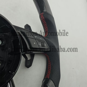 Volante Deportivo Popular de Fibra de Carbono y Alcántara para Modelos Audi A3 A4 A4L A5 A7L A8 Q5 Q7 B9 A6 R8 - Product Image 6