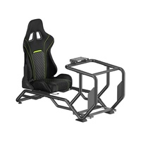 Cockpit de simulation de course LRS14-BS04 réglable avec siège inclinable en PVC de soutien pour Logitech
