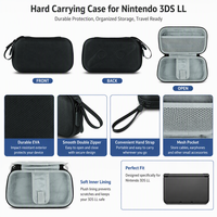Étui de transport rigide en EVA pour console Nintendo 3DS LL, sac de rangement 215x120x50mm, antichoc, double fermeture éclair, pochette de voyage