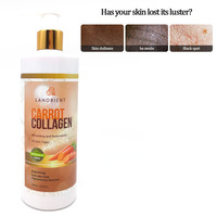 Lotion Corporelle Éclaircissante Noire Intense Effet Bonne Mine, Marque Privée, Faite Main, Hydratante à la Vitamine E et à la Carotte