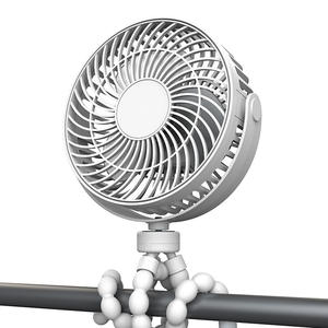 Ventilador Pequeño con Clip, Funciona con Batería, Desmontable, Recargable, con Rotación de 360°, Flexible, con Trípode, para Asiento de Coche o Cuna - Product Image 4