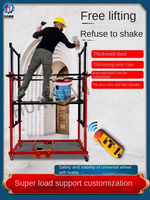 Palan à échelle aérienne pliable à plate-forme élévatrice mobile d'échafaudage électrique pour la décoration de construction
