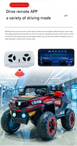 2025 fabrika yüksek kalite çocuklar elektrikli iki koltuk 12v pil uzaktan kumanda Off Road büyük tekerlek oyuncak sürülecek araç çocuklar için - Product Image 4