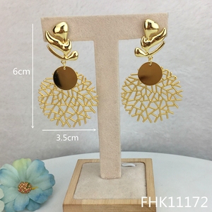 Yuminglai FHK11172 Anting-Anting Wanita, Anting-Anting Harian Model Italia Elegan Mode Kualitas Tinggi Terlaris - Product Image 2