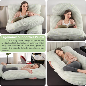 Almohada de Maternidad en Forma de G, Almohada de Embarazo para Dormir, Almohada de Lactancia, Almohada de Soporte Corporal, con Almohada de Memoria - Product Image 3