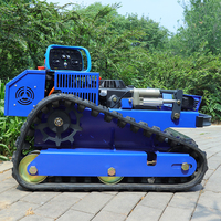 Tondeuse à gazon robotisée télécommandée de qualité industrielle et DIY, bleue, pour l'agriculture et le jardin