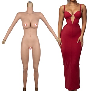 Seins en silicone <span class=keywords><strong>Meme</strong></span> Vagina Body Suit pour Crossdresser Drag Queen Breast Form Fesses Pad Breast Plate Silicone Body - Product Image 2