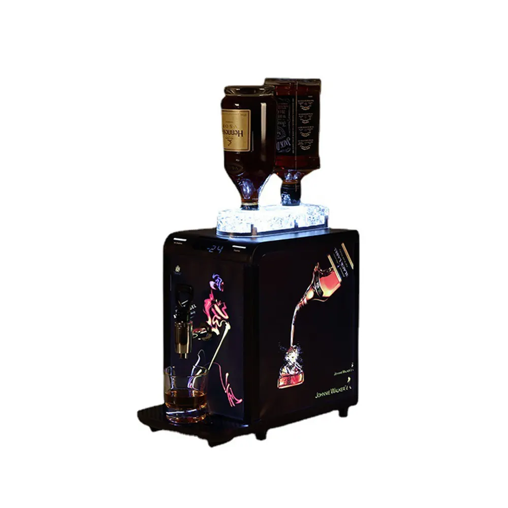 Kompresor pendingin anggur botol Martell Bar pendingin minuman keras Dispenser pendingin