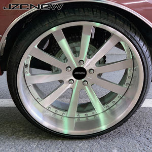 JZCNCW Llantas Forjadas de 3 Piezas con Borde Profundo de 20 22 24 26 28 30 Pulgadas, 5x114.3 5x112 75x139.7 6x139.7mm para Q7 Q8 LX GX F-150 RAM 1500 - Product Image 4