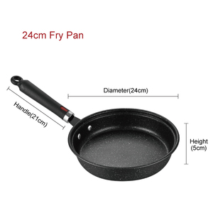 Bộ nồi chảo 4 món bằng thép carbon chống dính dày, bền, kèm nắp kính - Product Image 4