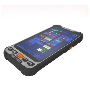 Tableta robusta 5,5 "móvil 4G computadora de mano Windows 10pro <span class=keywords><strong>PDA</strong></span> resistente con base de estación de acoplamiento lector de código de barras NFC Q501 - Product Image 4