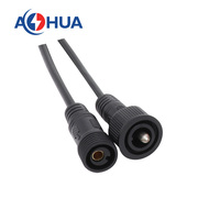 AOHUA personnalisé haute puissance 250V 32A 1 connecteur de câble d'alimentation M14 pré-moulé type rond mâle femelle avec câble