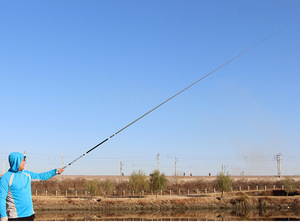 Canne à pêche télescopique en fibre de carbone super résistante de 2,7 m à 7,2 m avec action rapide pour la pêche en rivière et en ruisseau de la carpe - Product Image 5