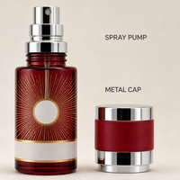 Flacon de parfum vide personnalisé 250 ml avec bouchon doré, flacon pulvérisateur rond en verre rose rechargeable, vente en gros, logo personnalisé
