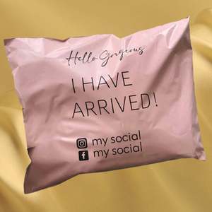 Custom LOGO Printed Compostable Mailer Eco Friendly Pink Poly Shipping Mailers Compostable Mailer Mailing <b>Bag</b> - Product Image 5