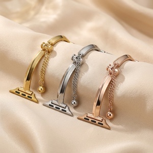 Correa de reloj compatible con varios modelos de IWatch, cadena hueca en forma de T, aspecto moderno, joyería minimalista, correa para <span class=keywords><strong>Apple</strong></span> <span class=keywords><strong>Watch</strong></span> - Product Image 4